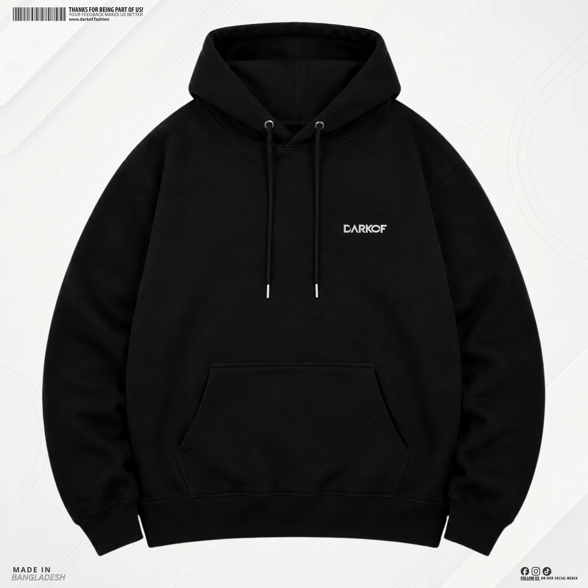 Man Premium Hoodie NinjaX1 - Black 1