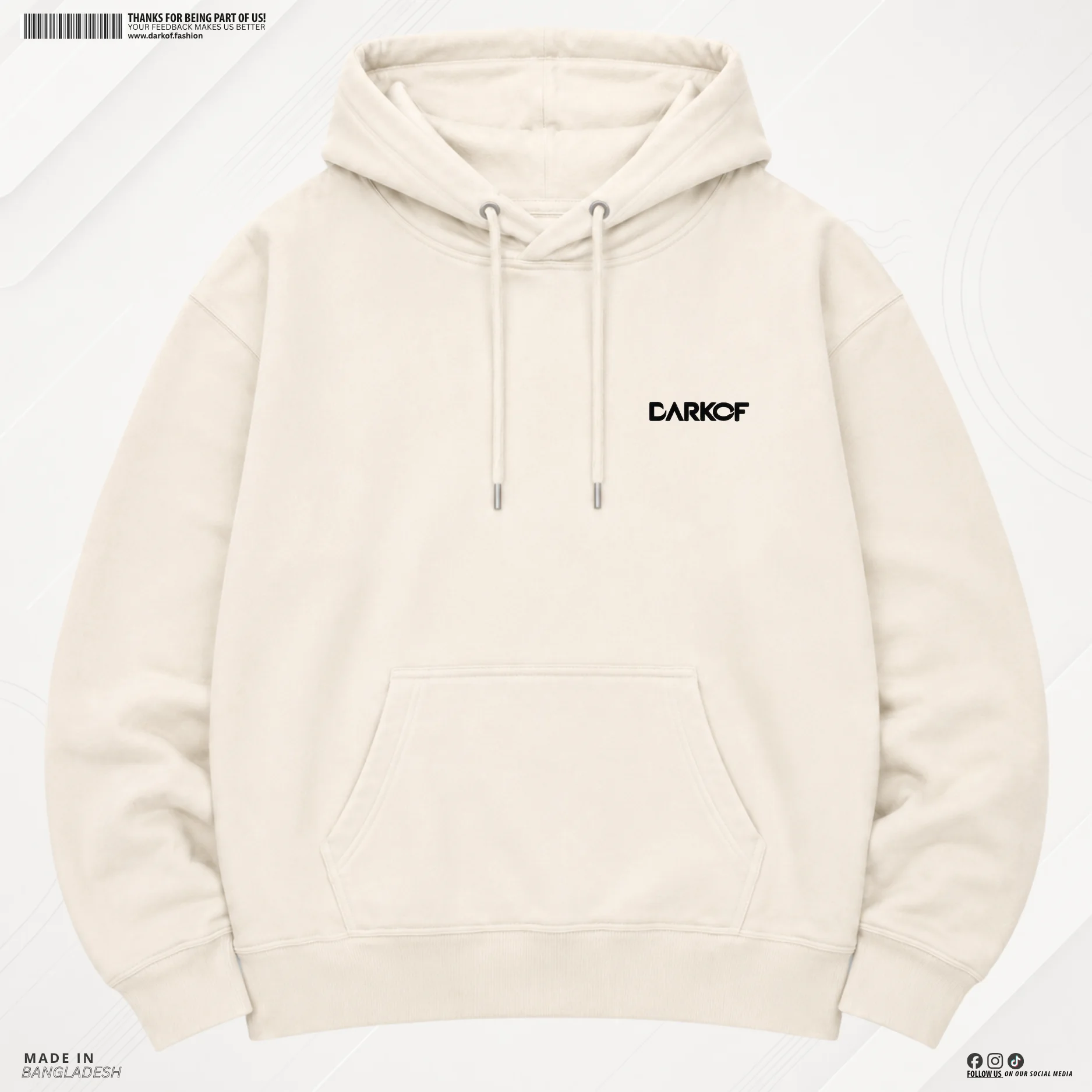 Man Premium Hoodie NinjaX - Off White 1