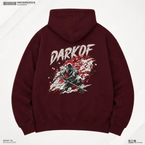 Man Premium Hoodie NinjaX1 - Maroon