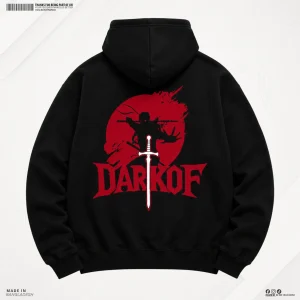Man Premium Hoodie Shadow Blade - Black