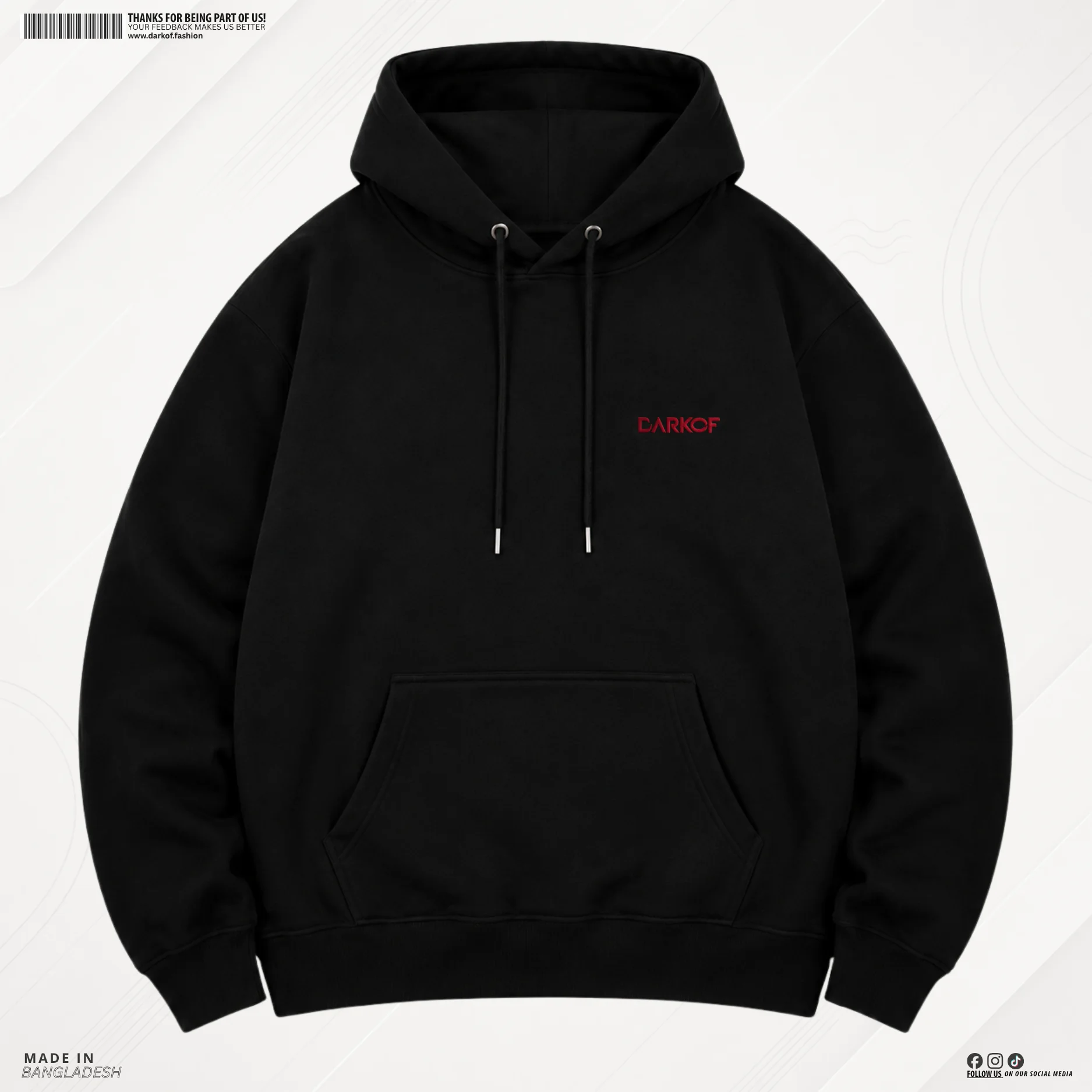Man Premium Hoodie Shadow Blade - Black 1