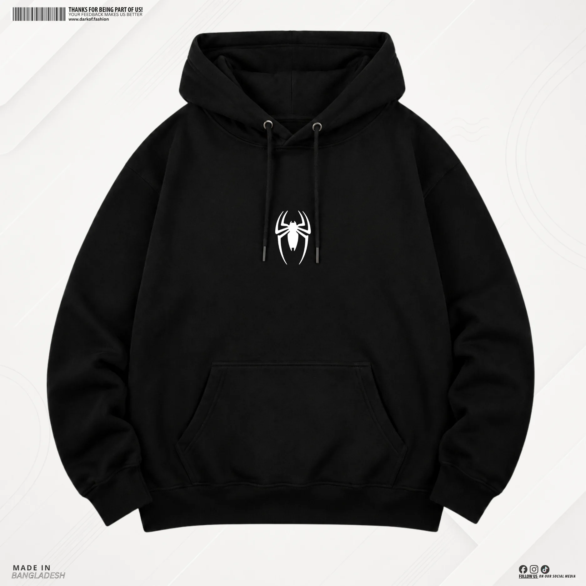 Man Premium Hoodie Spaider Verse - Black 1